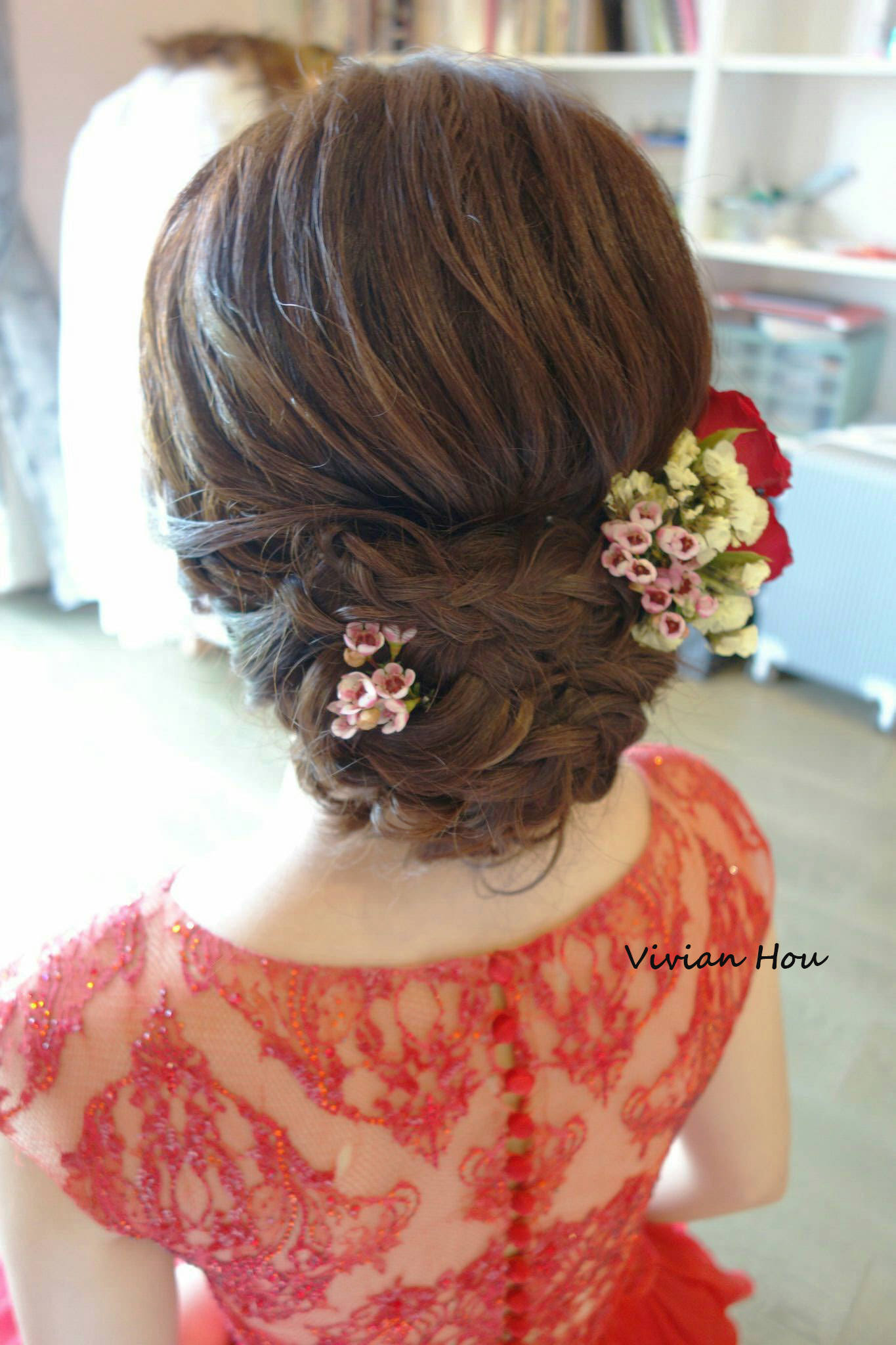 新娘最愛的鮮花編髮