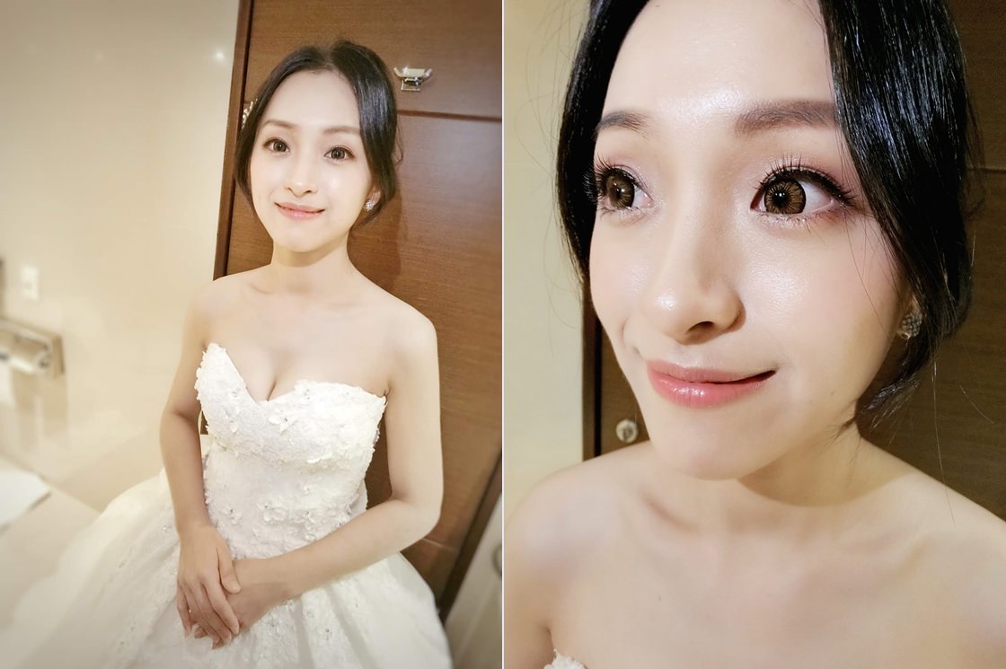 婚禮新娘造型紀錄-韓系自然輕透新娘妝