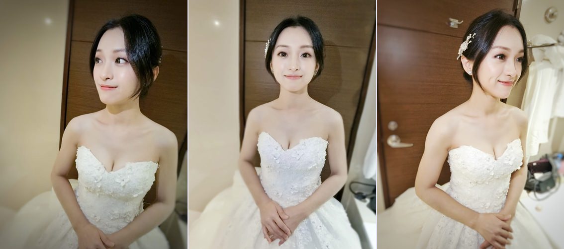 婚禮新娘造型紀錄-韓系自然輕透新娘妝